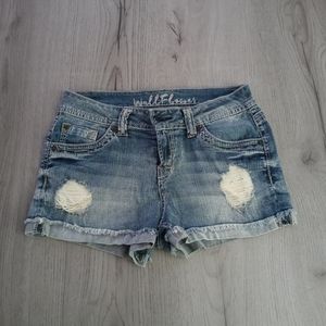 Distressed/Frayed Jean Shorts